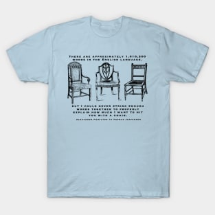 Hit You with a Chair (Light Shirt version) T-Shirt